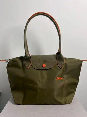 Longchamp Olive Green Medium Tote Bag